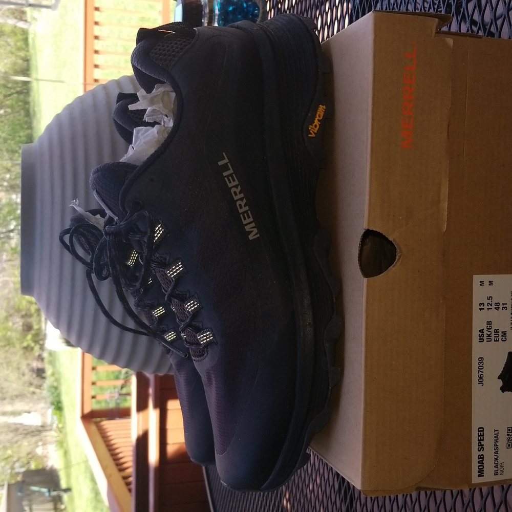 Moab Speed Black/Asphalt - 13 medium
